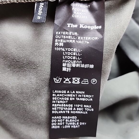 NWT The Kooples Lorie Pleated Jumpsuit In Green - Picture 7 of 7